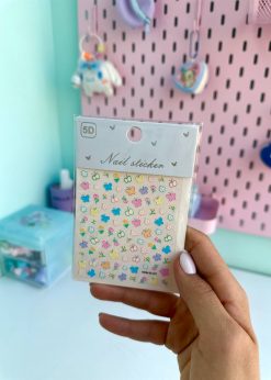 استیکر ناخون پروانه ای پاستلی