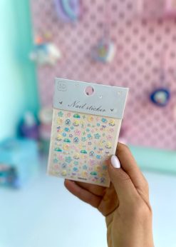 استیکر ناخون پروانه ای پاستلی