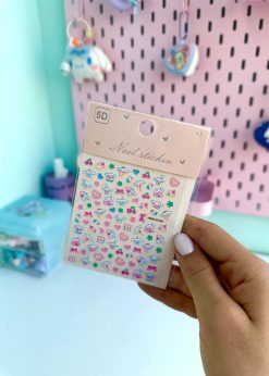 استیکر ناخون پروانه ای پاستلی