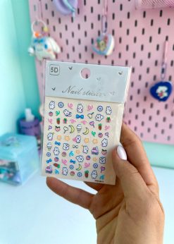 استیکر ناخون پروانه ای پاستلی