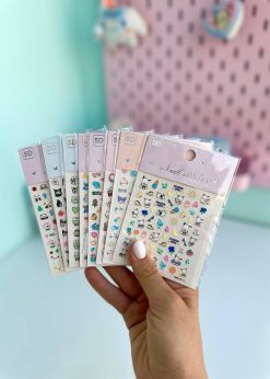 ناخن مصنوعی سانریو و استیچ رنگی رنگی