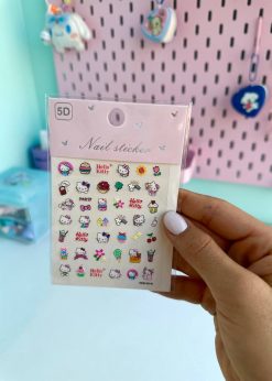 ناخن مصنوعی سانریو و استیچ رنگی رنگی