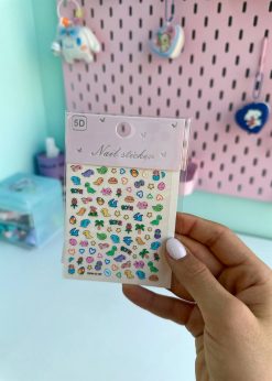 ناخن مصنوعی سانریو و استیچ رنگی رنگی