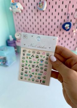 ناخن مصنوعی سانریو و استیچ رنگی رنگی