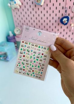 ناخن مصنوعی سانریو و استیچ رنگی رنگی