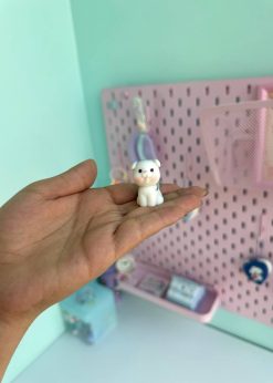 دکوری پاپی کیوت نشسته سفید