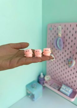 دکوری خوک گردالی براق صورتی