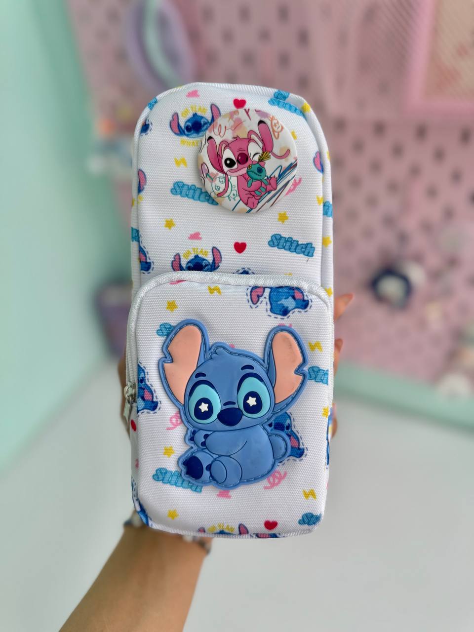 جامدادی پیکسلی استیچ سفید