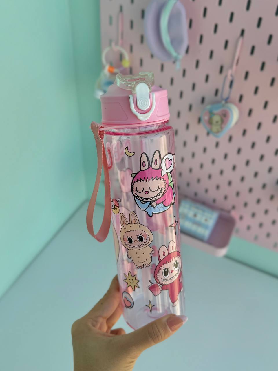 قمقمه استوانه ای لبوبو رنگی رنگی