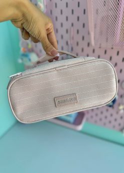 کیف لوازم آرایش مستطیلی راه راه