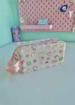 کیف لوازم آرایش اکسسوری پاستلی