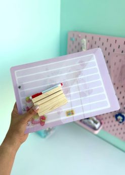 تخته شاسی و وایت برد ملودی صورتی