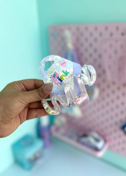 کلیپس هولوگرامی کیوت صورتی