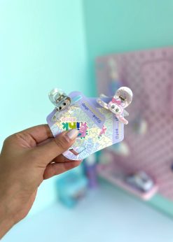 کلپیس شنل طرح لبوبو پاستلی