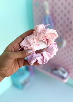 کش سر پاپیون دار کیوت صورتی