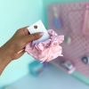 کش سر پاپیون دار کیوت صورتی