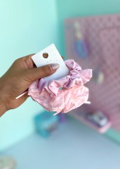 کش سر پاپیون دار کیوت صورتی