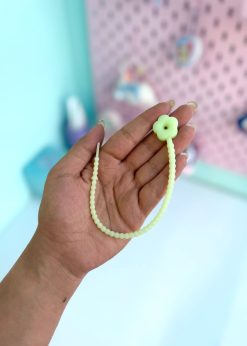 بندینک سیلیکونی طرح گل پاستلی