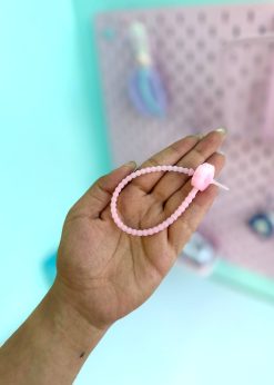 بندینک سیلیکونی طرح گل پاستلی