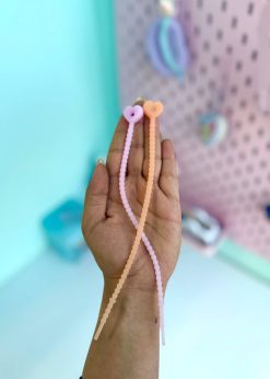 بندینک سیلیکونی قلبی پاستلی