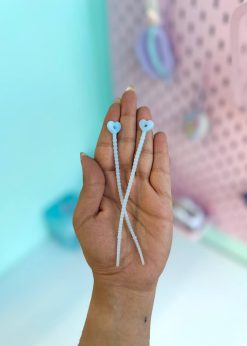 بندینک سیلیکونی قلبی کوچک پاستلی