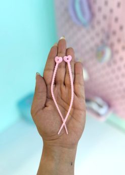 بندینک سیلیکونی قلبی کوچک پاستلی