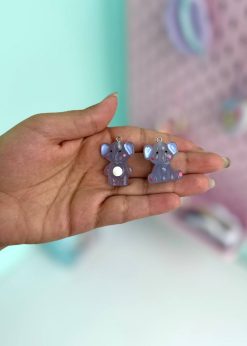 دکوری شبتاب آویزدار فیل آبی