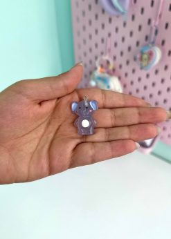 دکوری شبتاب آویزدار فیل آبی