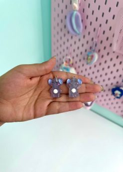 دکوری شبتاب آویزدار فیل آبی