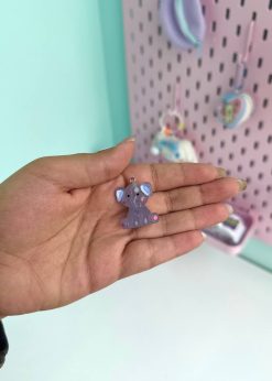 دکوری شبتاب آویزدار فیل آبی