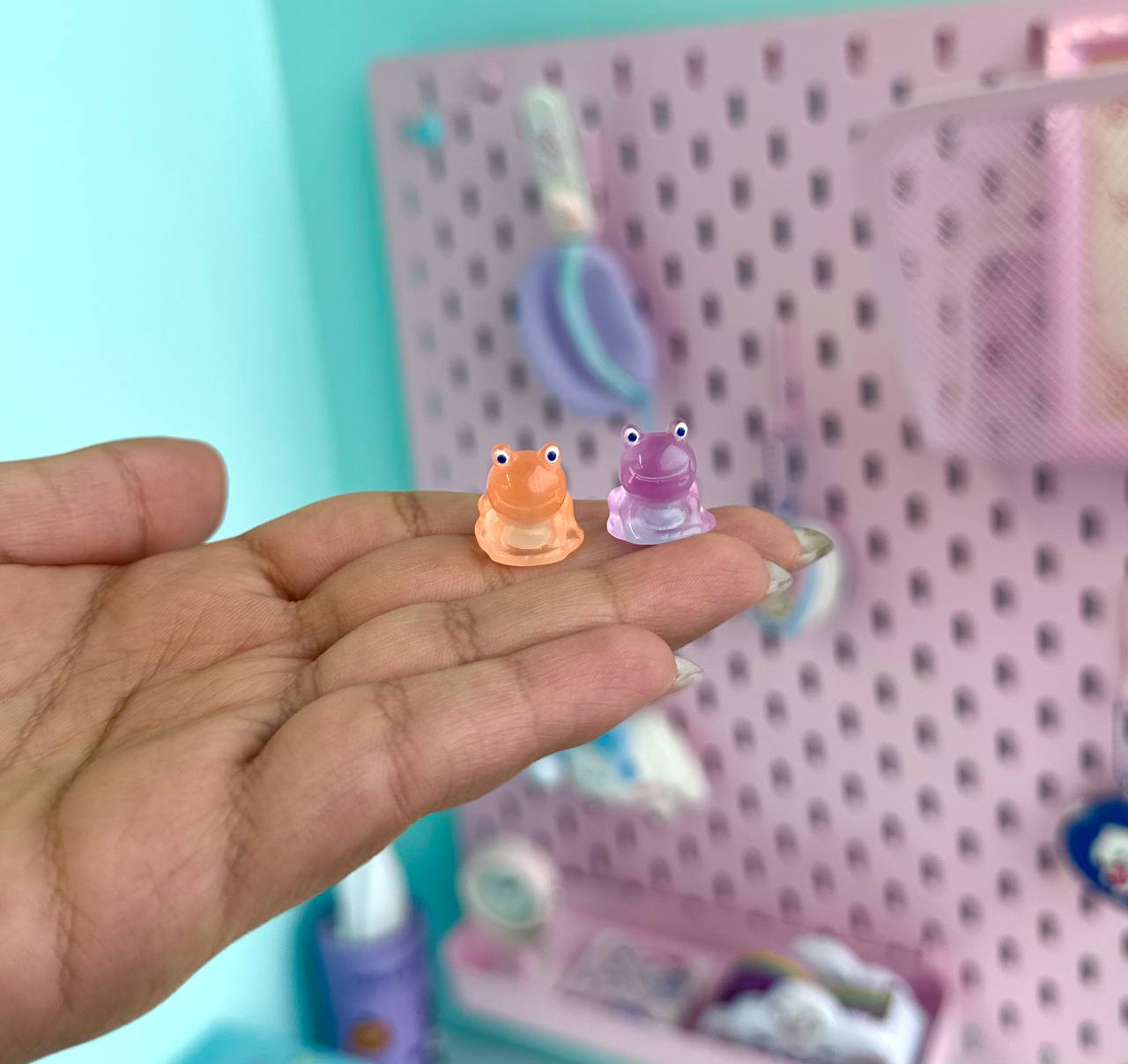 دکوری شبتاب قورباغه کیوت رنگی