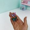 دکوری پروانه هولوگرامی رنگی