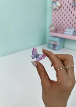 دکوری پروانه هولوگرامی رنگی