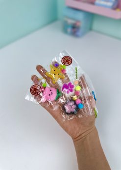 آویز پنجه گربه و ستاره رنگی