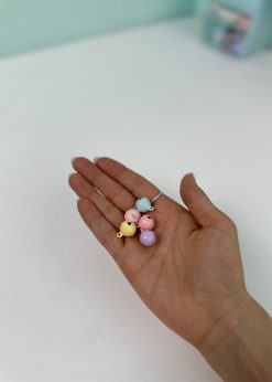 آویز زنگوله کوچک پاستلی