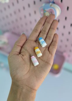 پینکولو آویزدار شیشه شیر پاستلی