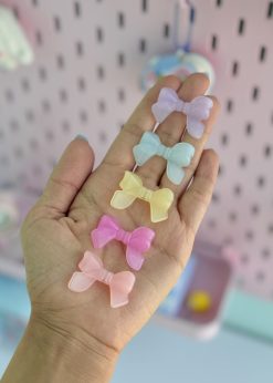 پاپیون کریستالی بزرگ پاستلی