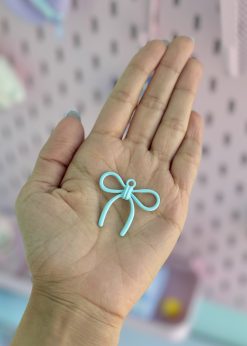 آویز پاپیون باریک پاستلی