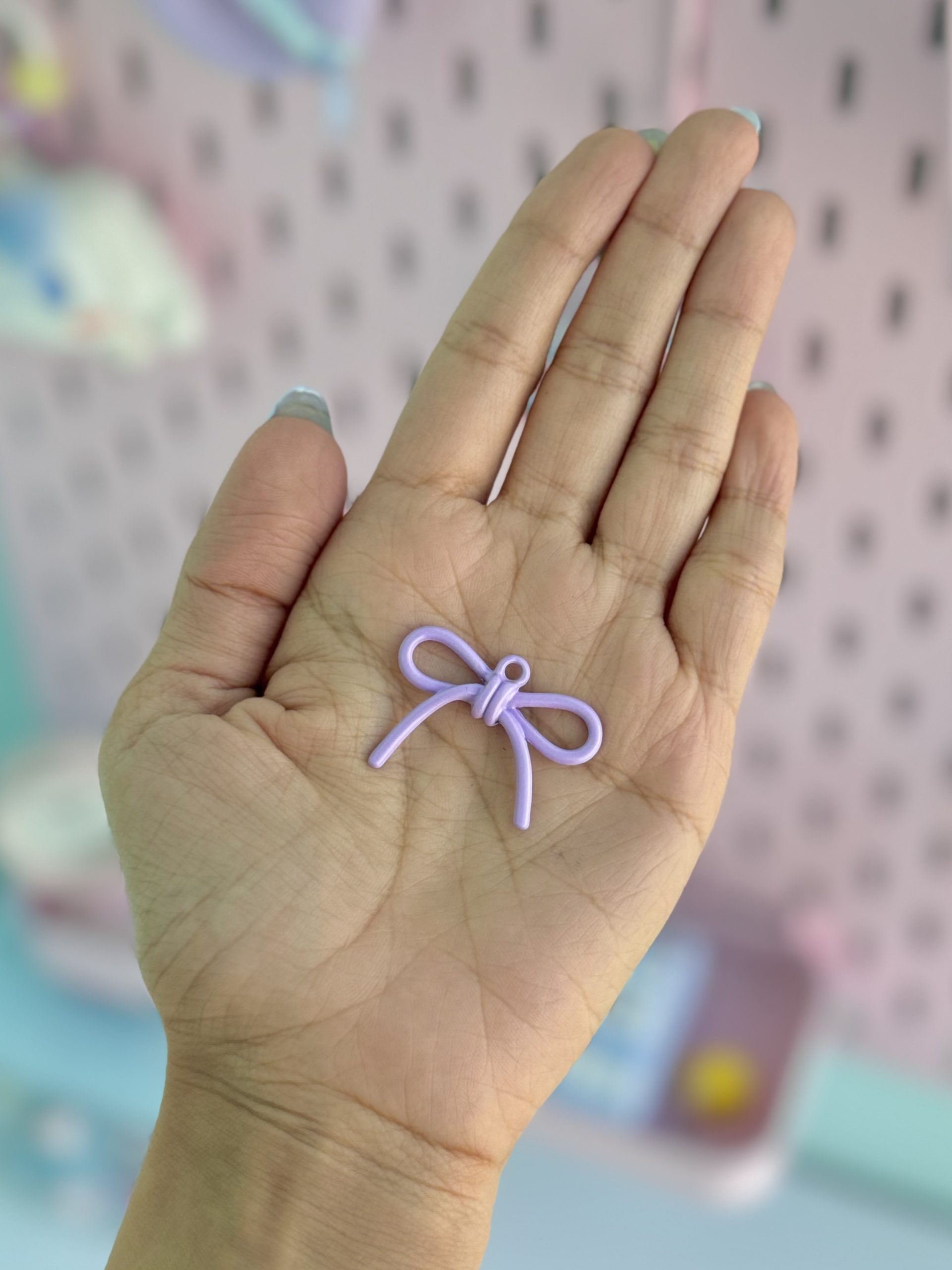 آویز پاپیون رنگی کیوت