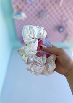 کش پارچه ای توت فرنگی پاستلی
