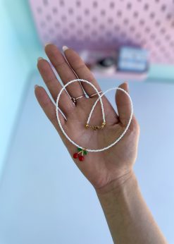 گردنبند مهره ای چری سفید