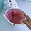 کیف پینترستی بقچه ای تدی سفید
