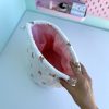 کیف پینترستی بقچه ای تدی سفید