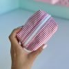 کیف  لوازم آرایش پینترستی چهارخونه