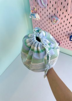 کیف پینترستی بقچه ای راه راه پاستلی