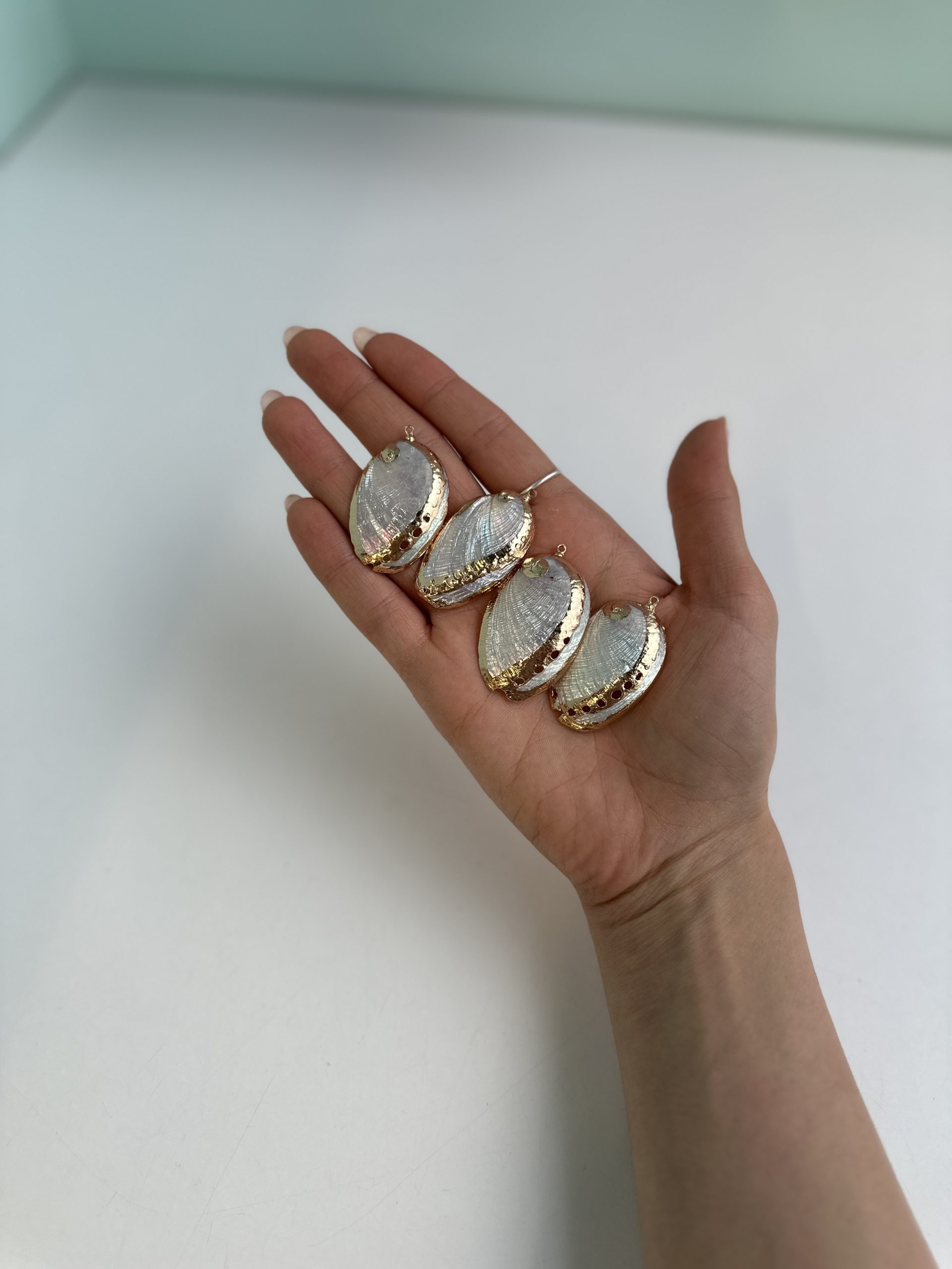 پینکولو آویزدار صدف نقره ای