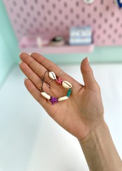 پابند صدف و ستاره کیوت رنگی