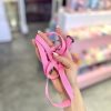 کیف دوشی پینترستی تمساح صورتی