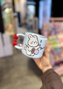 ماگ پاپیون دار خرگوش آبی