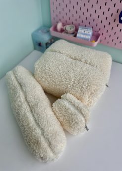 کیف پینترستی پشمی سفید